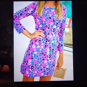 Lilly Pulitzer Pink/Blue Dress size Small. 100% Cotton